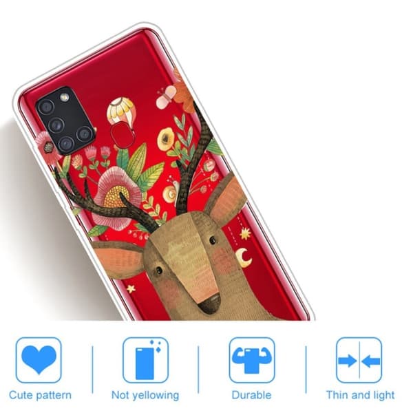 Deco Samsung Galaxy A21s kotelot - Hirvi Brown