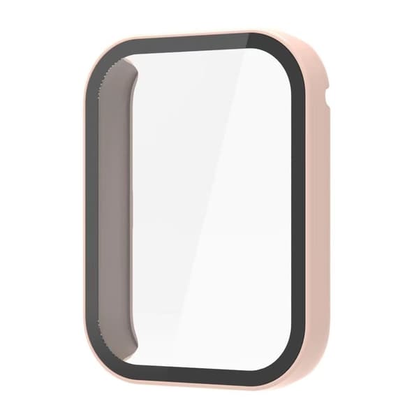 Xiaomi Smart Band 8 Pro protective cover with tempered glass - Pink Rosa