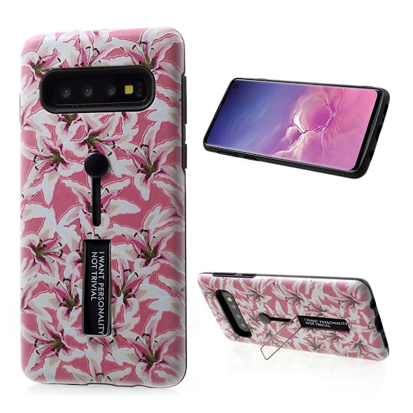 Samsung Galaxy S10 kohokuvioitu hybridi suojakotelo - Style H Multicolor