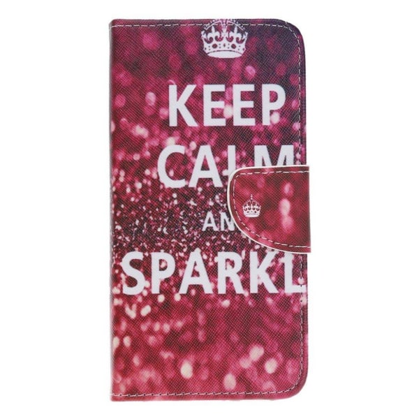 Wonderland Samsung Galaxy A20e etui - Keep Calm and Sparkle Red