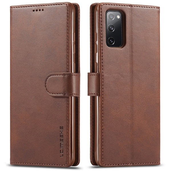 LC.Imeeke läder Samsung Galaxy M52 5G fodral - Brun Brun