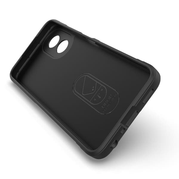 Mjukt greppformat skal för Oppo A38 - Silver/Grå Silvergrå