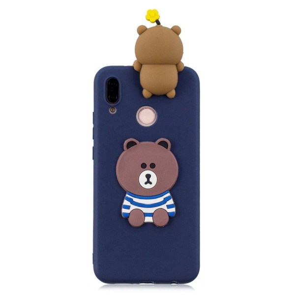 Cute 3D Huawei P20 Lite skal - Brun Brun