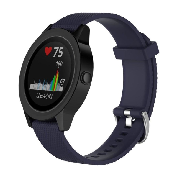 Garmin Vivomove HR blød silikone sports urrem - Mørkeblå Blue