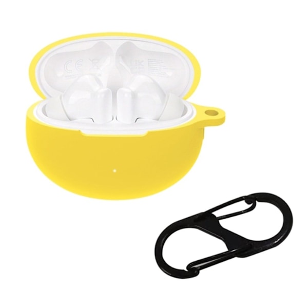 Huawei FreeBuds 5i silikoneetui med spænde - Gul Yellow