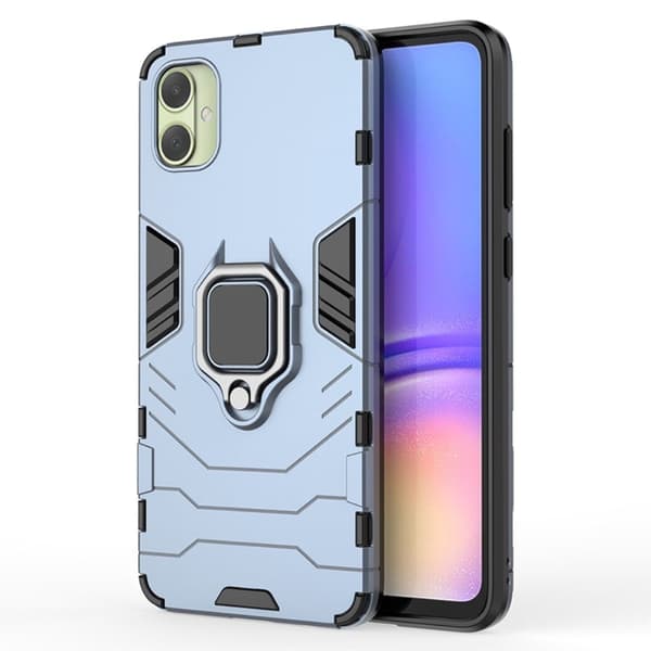 Hybrid Samsung Galaxy A05 cover med støttefod og bilmontering - Blå Blue