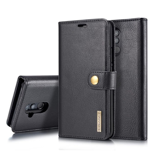 DG.MING Huawei Mate 20 Lite aftageligt split læder etui - Sort Black