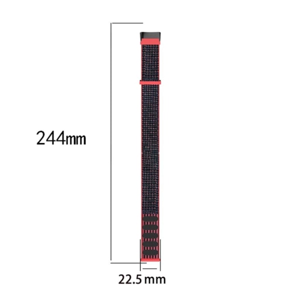Elastic nylon watch strap Fitbit Charge 5 - White Vit