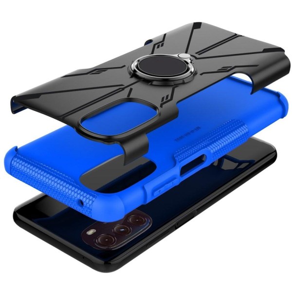 Kickstand-cover med magnetisk plade til Motorola Moto G Stylus (2022) - Blå Blue