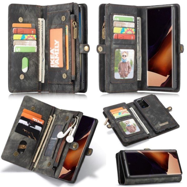 CaseMe Samsung Galaxy S21 Plus lynlås pung - sort Black