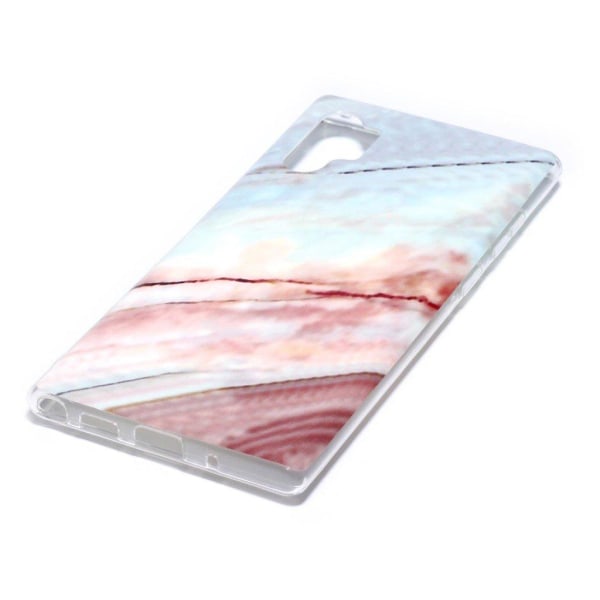 Marble Samsung Galaxy Note 10 Pro cover - Blå / rose marmor Blue