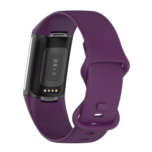 Fitbit Charge 5 enkel TPU-klokkerem - Mørkelilla / Størrelse: S Purple