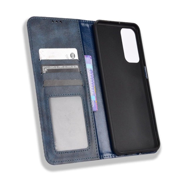 Bofink Vintage Samsung Galaxy M23 læderetui - Blå Blue