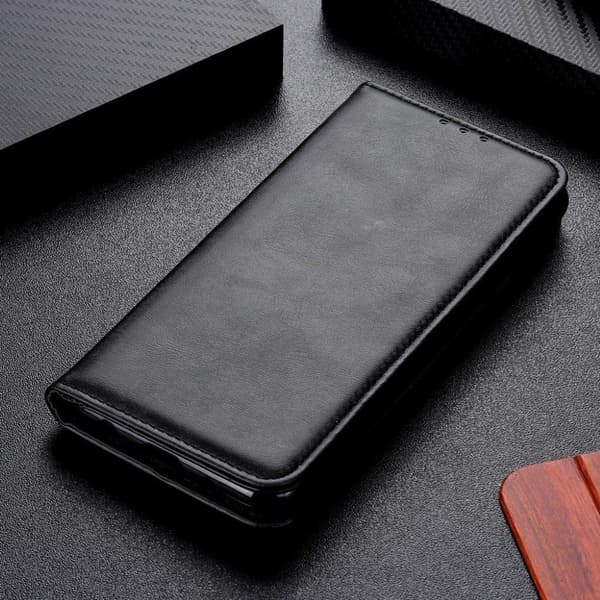 Wallet-style ægte Læder Flipcase til Motorola Moto G Power (2021) - Sort Black