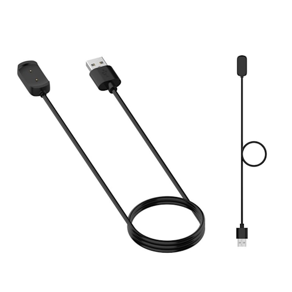 1m Amazfit T-Rex / GTR 42mm / 47mm / GTS USB kabel Svart