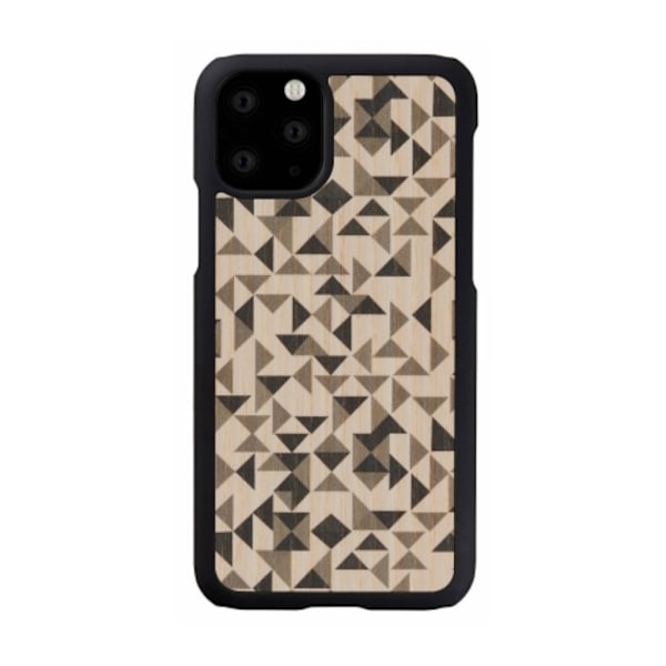 Man&Wood premium etui til iPhone 11 - Mono Trekant Multicolor