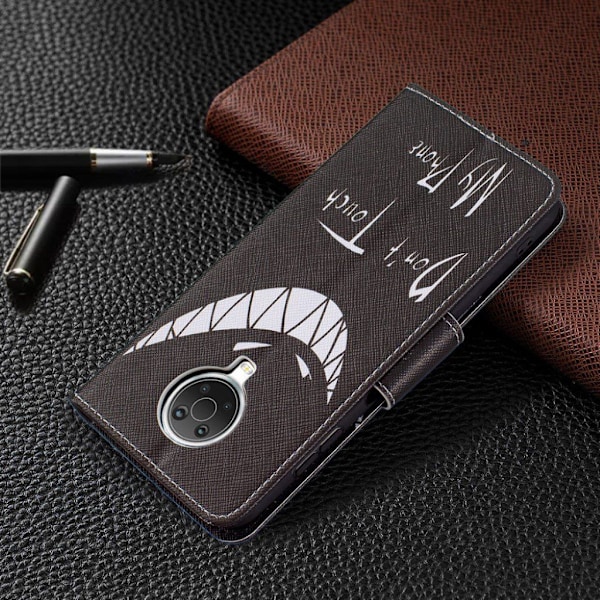 Wonderland Nokia G20 Flip etui - Do not touch my phone Black