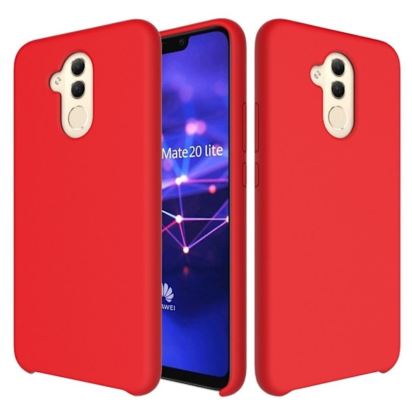 Huawei Mate 20 Lite silikoni Suojakotelo - Punainen Red