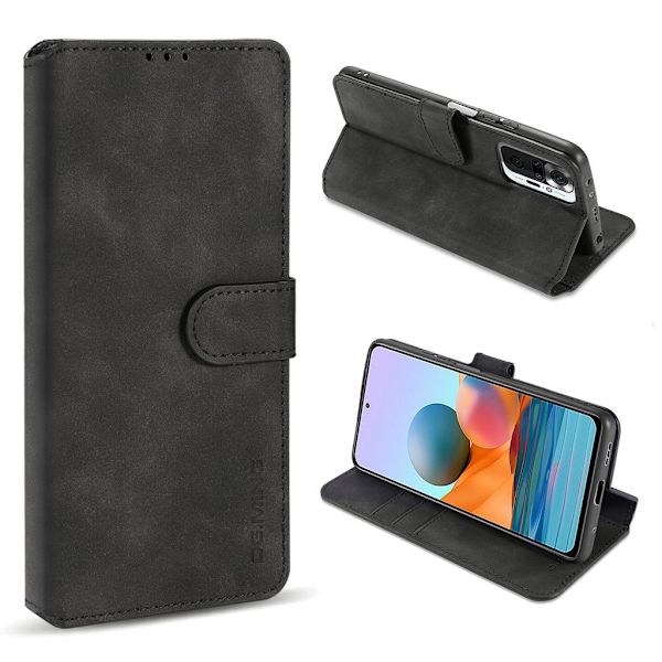 DG.MING Xiaomi Redmi Note 10 Pro retroetui - Svart Black