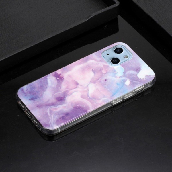 Marble design iPhone 13 cover - Lilla Stjernehimmel Purple