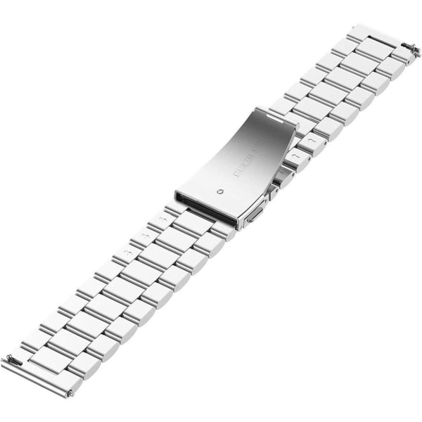 Garmin Vivoactive 4S durable stainless steel watch band - Silver Silvergrå
