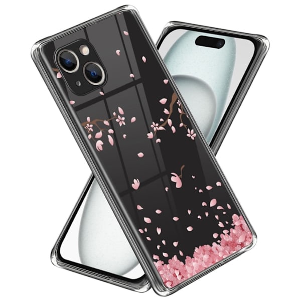 Deco iPhone 15 Plus skal - Sakura Rosa