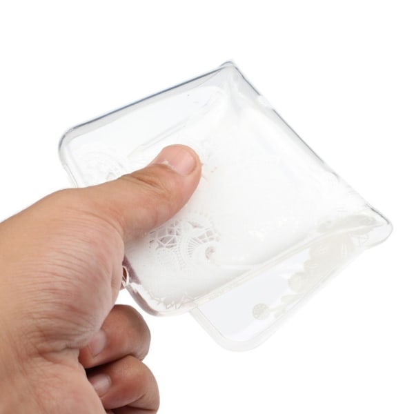 Deco Samsung Galaxy M20 skal - Spetsblomma Transparent