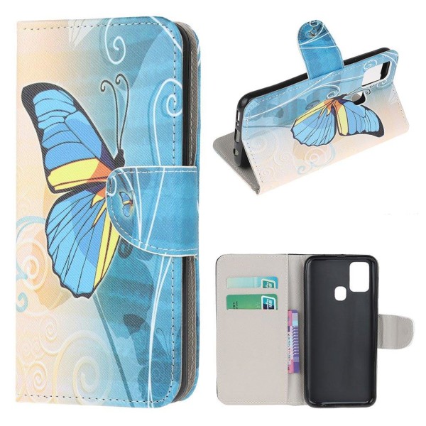 Wonderland OnePlus Nord N100 flip case - Blue Butterfly Blue