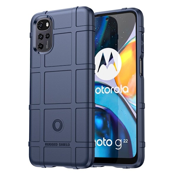 Rugged Shield Motorola Moto G22 skal - Blå Blå