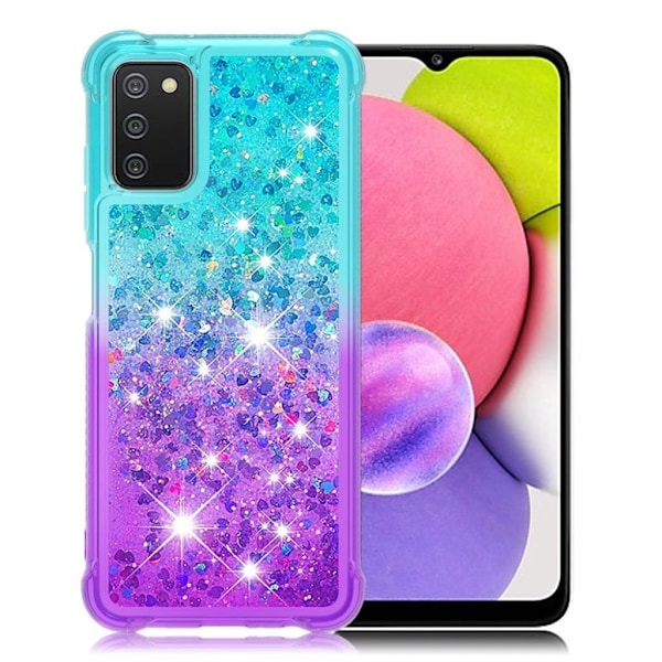 Princess Samsung Galaxy A03s deksel - Himmelblå / Lilla Multicolor
