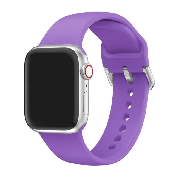 Apple Watch Series 5 40mm silikoninen kellonauha - Tumma Violetti Purple