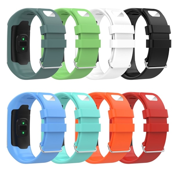 Polar A370 / A360 unique silicone watch band - Black Svart