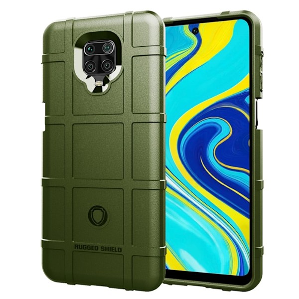 Rugged Shield Etui Xiaomi Redmi Note 9S - Militærgrønn Green