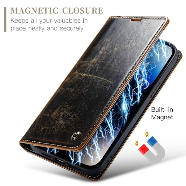 CaseMe iPhone 14 Pro Max Smooth Suojakotelo - Ruskea Brown