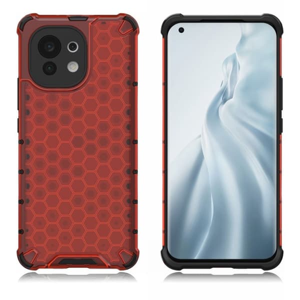 Bofink Honeycomb Xiaomi Mi 11 Etui - Rød Red