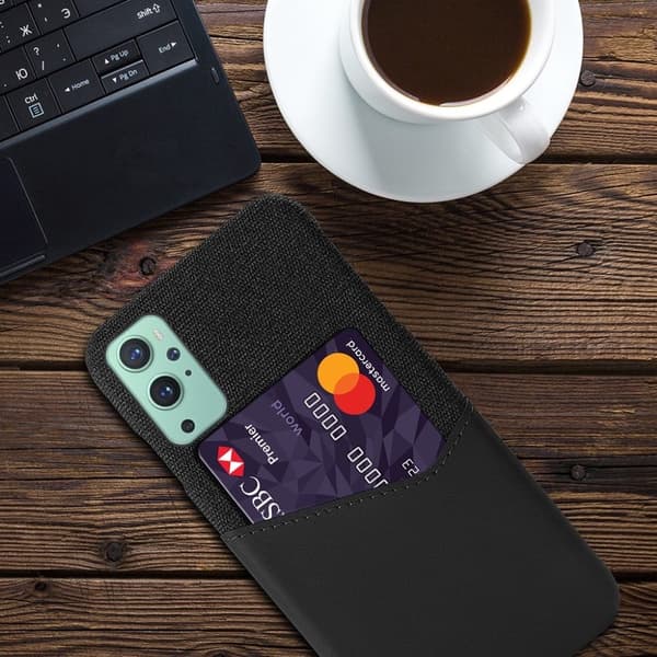 Bofink OnePlus 9 Card Deksel - Svart Black