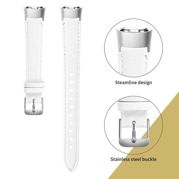 Samsung Galaxy Fit læder Læder Urrem - Hvid White