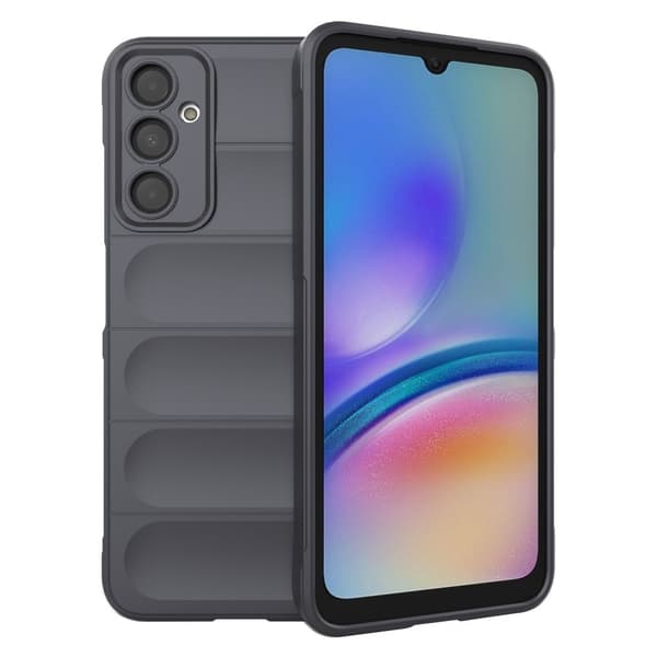 Mjukt greppformat skal för Samsung Galaxy A05s - Silver/Grå Silvergrå