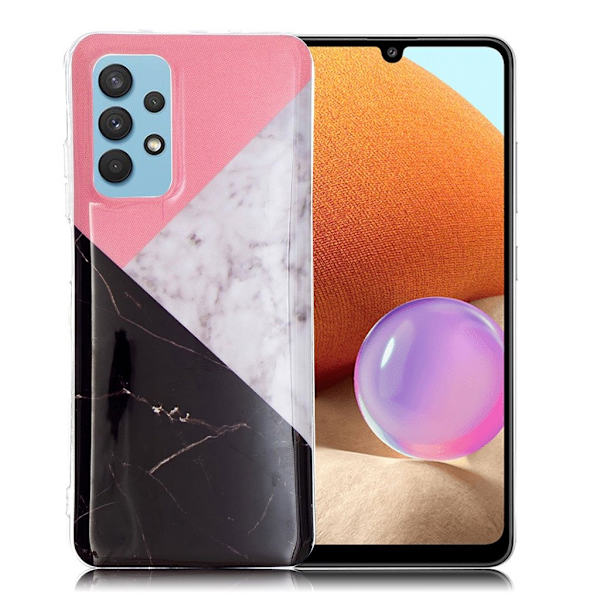 Marble Samsung Galaxy A32 Suojakotelo - Three Color Splicing Multicolor