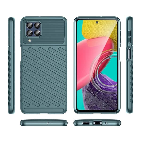 Thunder Samsung Galaxy M53 5G skal - Grön Grön