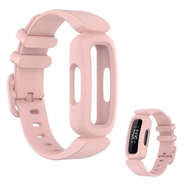 Fitbit Ace 3 / Inspire 2 integrert klokkerem - Lyserosa Pink