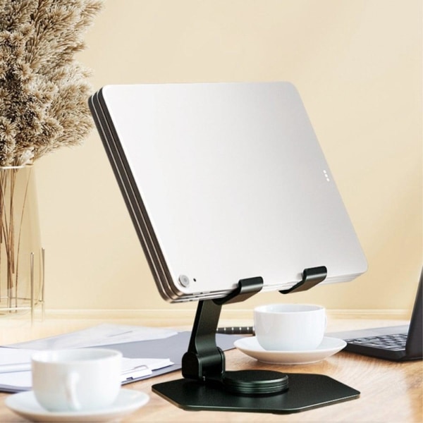 Universal rotatable desktop phone and tablet stand - Silver Silver grey