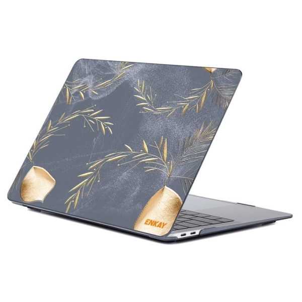 HAT PRINCE MacBook Air 13 Retina (A2179, 2020) / (A1932, 2018-2019) / M1 (A2337, 2020) fodral i vintage blomstil - Havre Guld