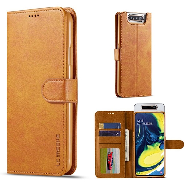 LC.Imeeke läder Samsung Galaxy A80 fodral - Brun Brun