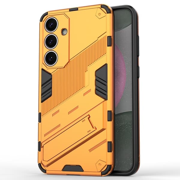 Stötsäkert Samsung Galaxy S25 skal med modernt utseende - Orange Orange