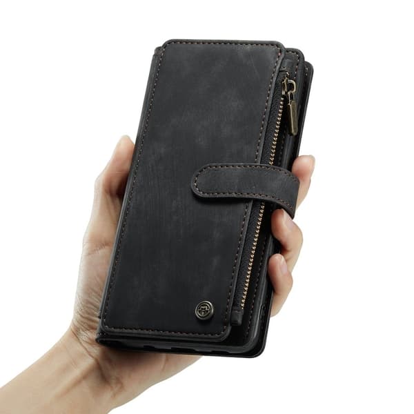 CaseMe Samsung Galaxy A33 5G etui med lynlås og pung - Sort Black