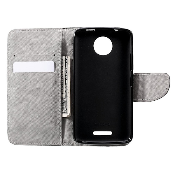 Motorola Moto C etui med unik motiv - Logo Multicolor
