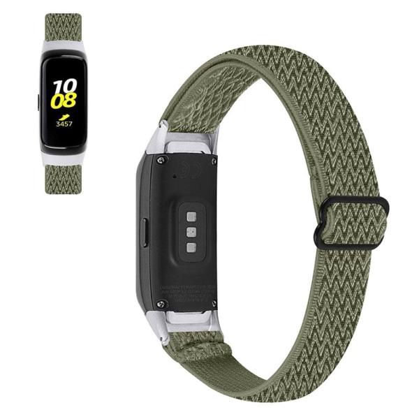 Samsung Galaxy Fit nylon urheilukellon hihna - Oliivinvihreä Green