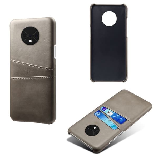 Dual Card cover - OnePlus 7T – Grå Silver grey