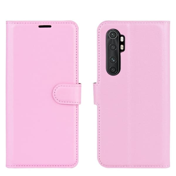 Classic Xiaomi Mi Note 10 Lite flip etui - Rosa Pink